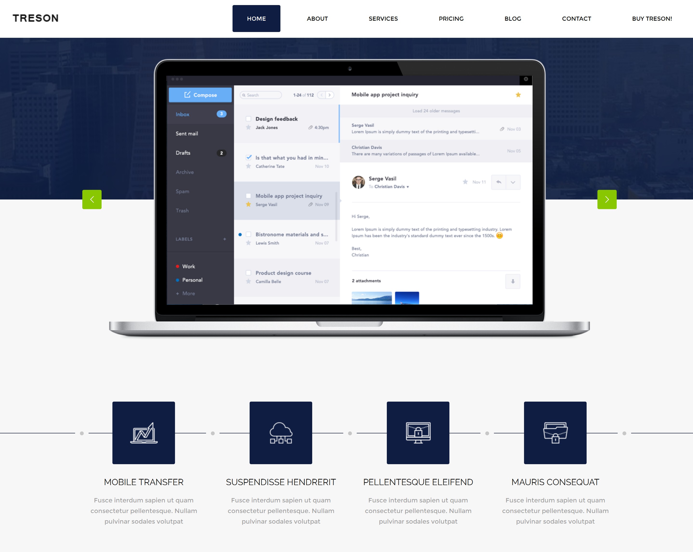 HTML Bootstrap Portal Theme