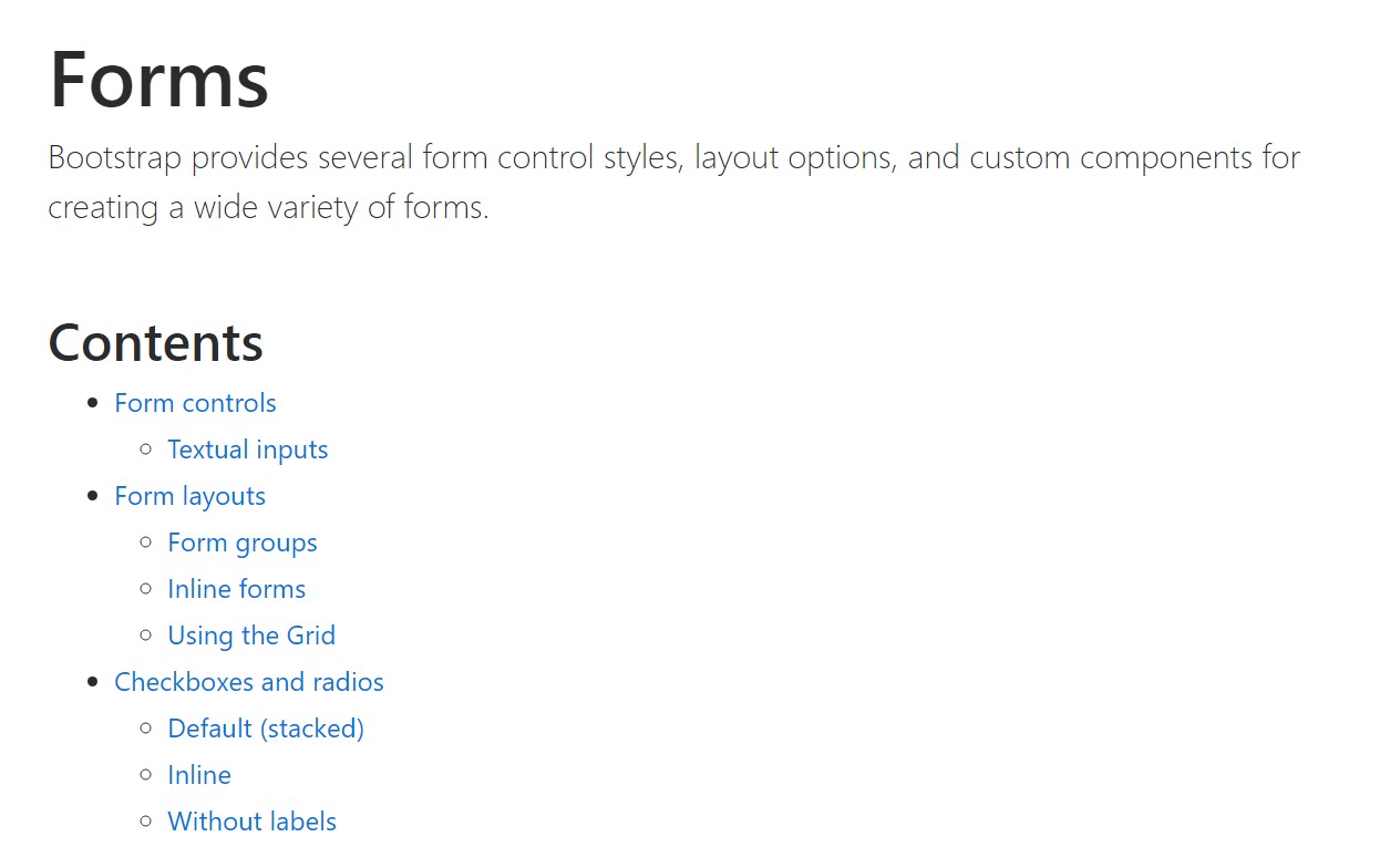 Usage of the label  within in Bootstrap Forms:  formal  information