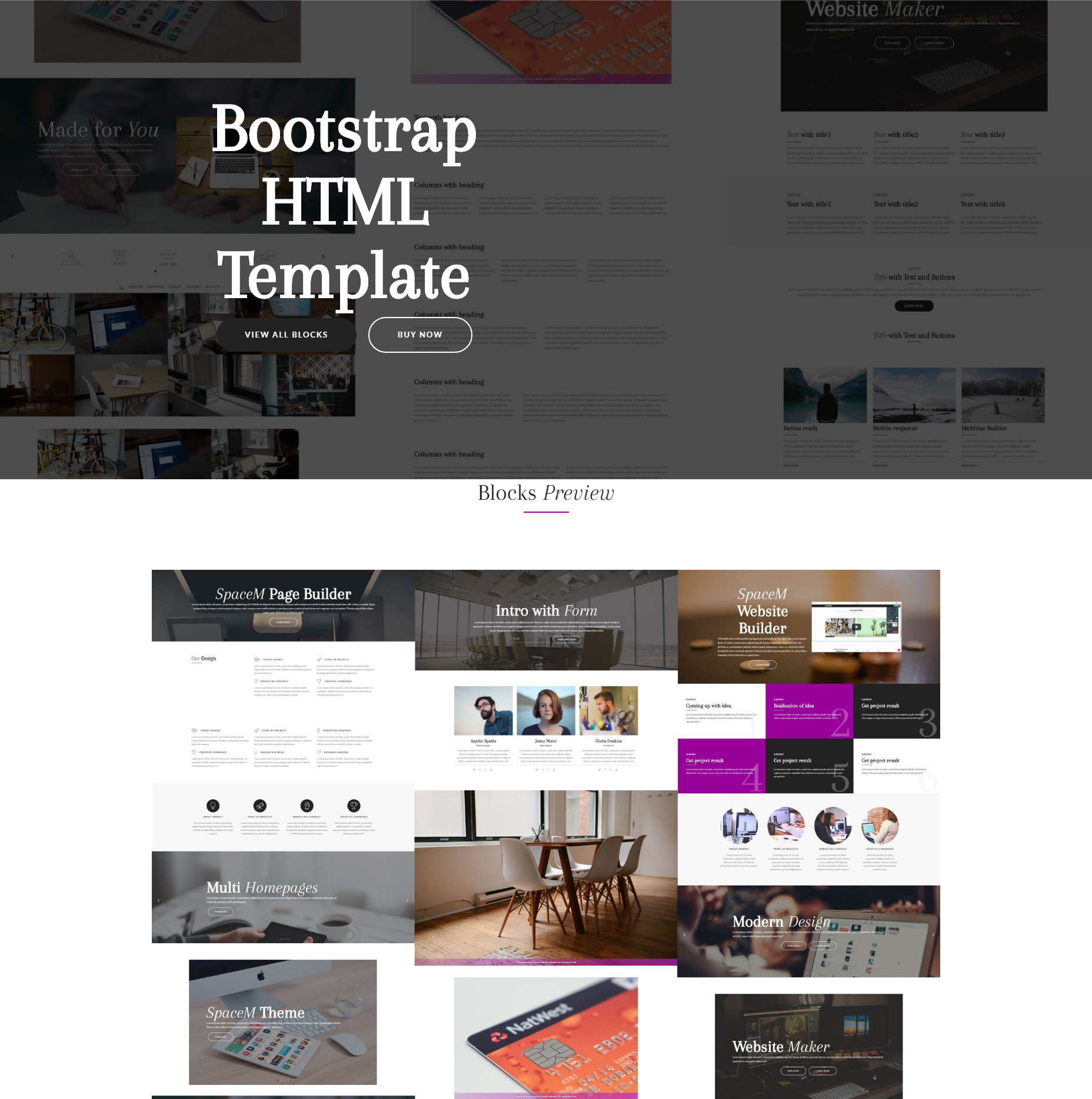CSS3 Bootstrap HTML Themes